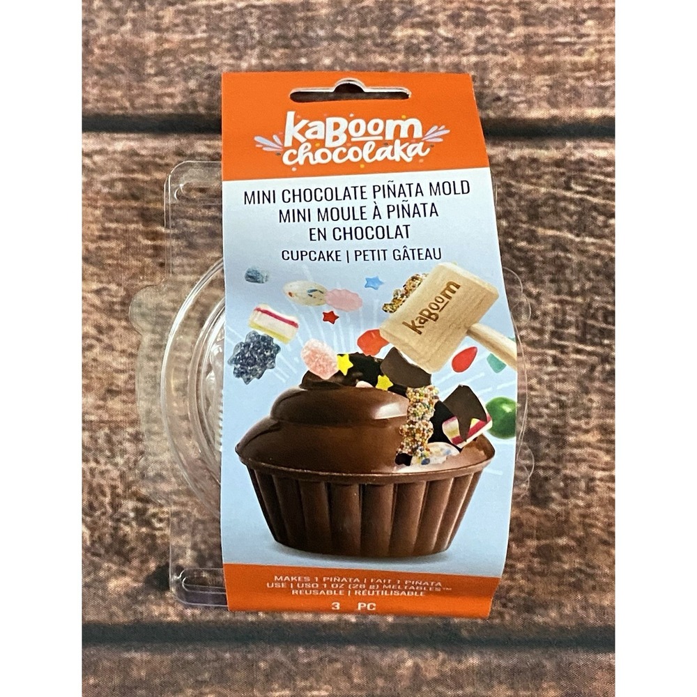 Kaboom Chocolaka Mini Chocolate Piñata Mold (Cupcake) Plastic New